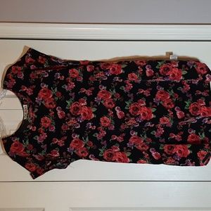 Rose patterned dress